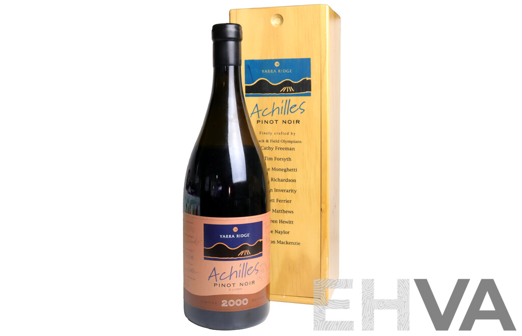 LIMITED EDITION Signed Yarra Ridge 'Achilles' Pinot Noir, Vintage 2000