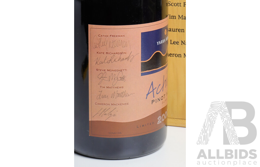 LIMITED EDITION Signed Yarra Ridge 'Achilles' Pinot Noir, Vintage 2000