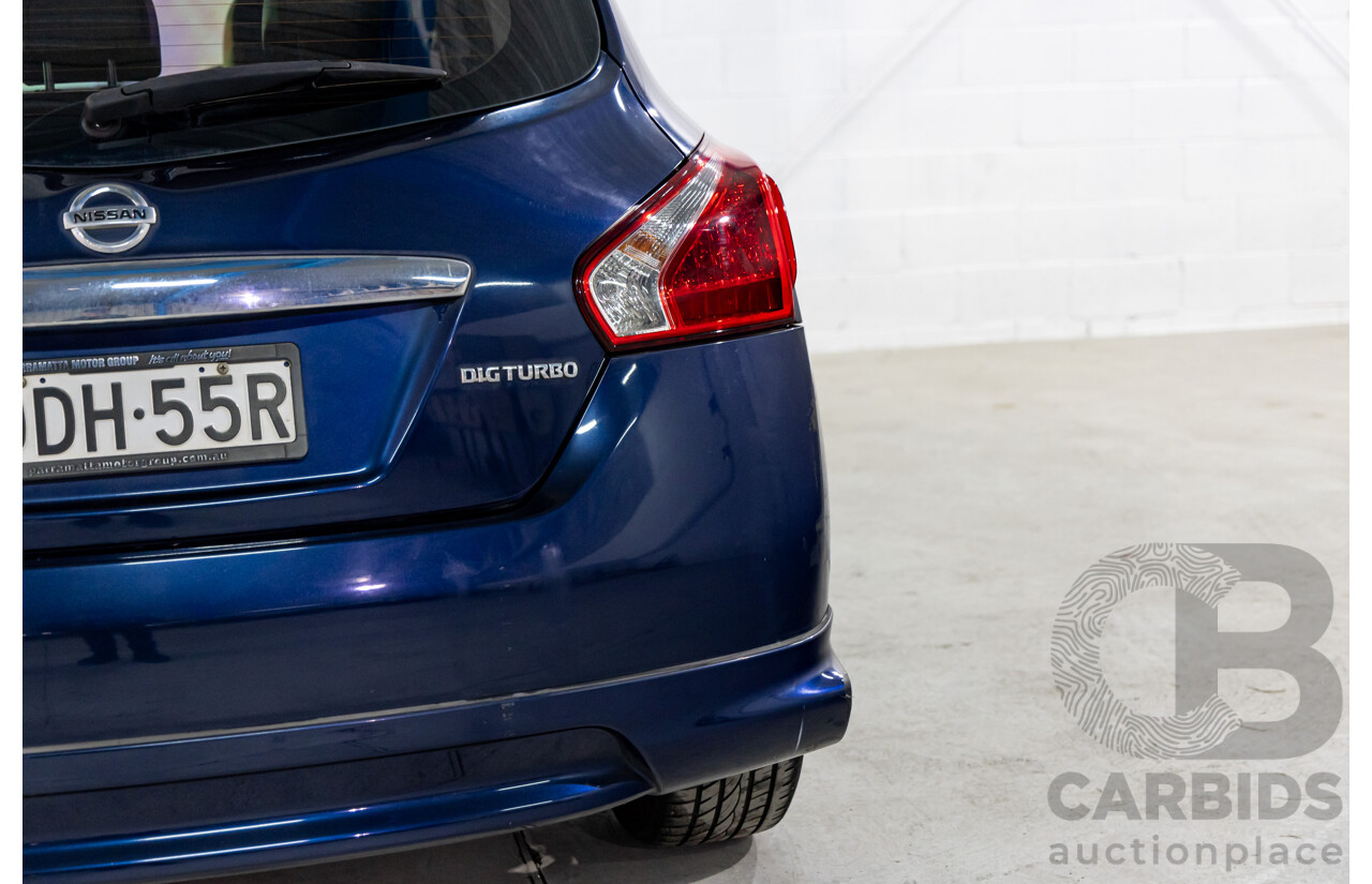 8/2015 Nissan Pulsar SSS C12 SERIES 2 5d Hatchback Deep Sapphire Metallic Turbo 1.6L