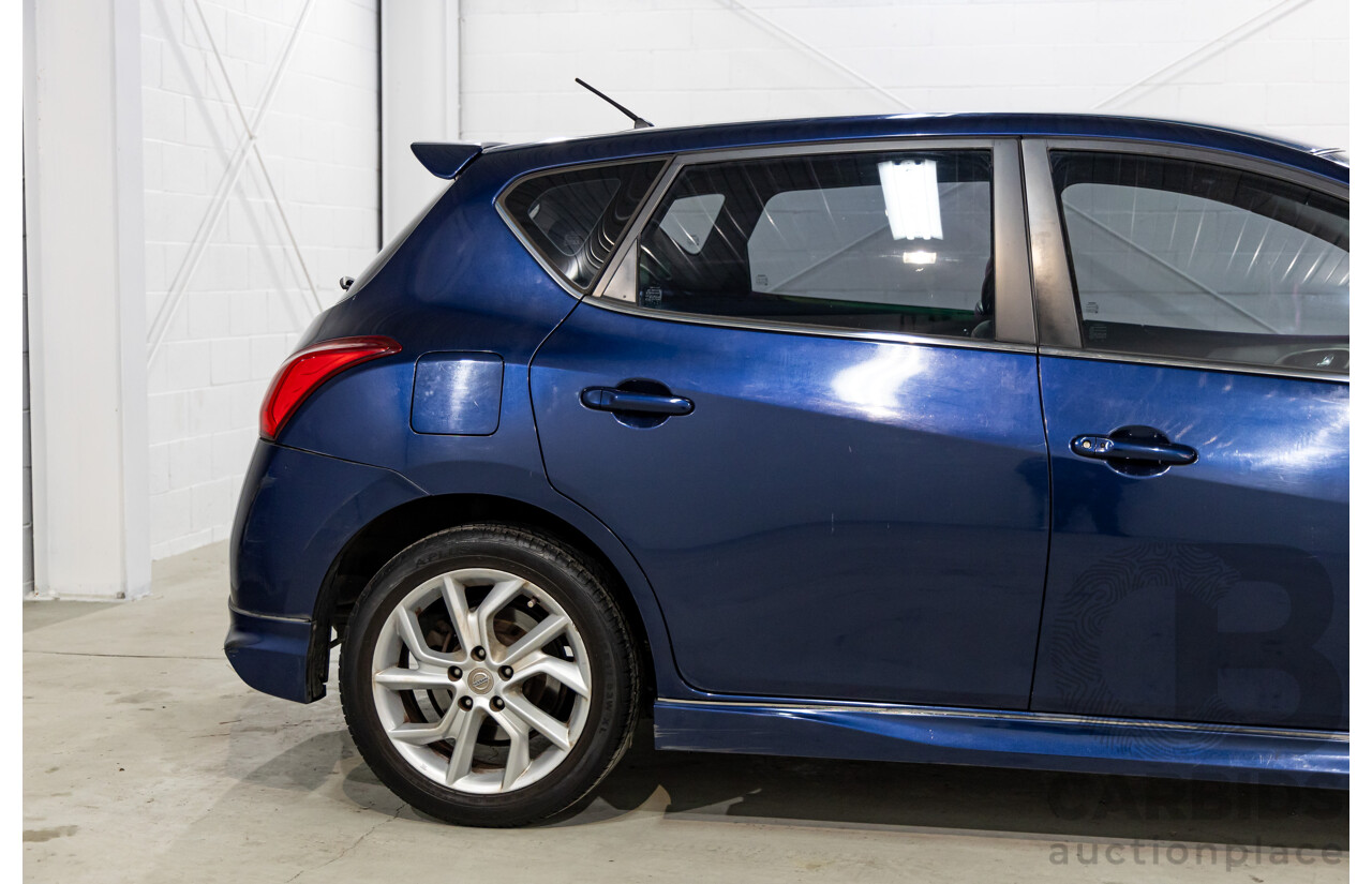 8/2015 Nissan Pulsar SSS C12 SERIES 2 5d Hatchback Deep Sapphire Metallic Turbo 1.6L