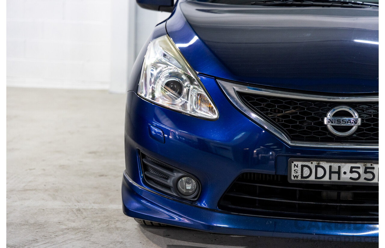 8/2015 Nissan Pulsar SSS C12 SERIES 2 5d Hatchback Deep Sapphire Metallic Turbo 1.6L