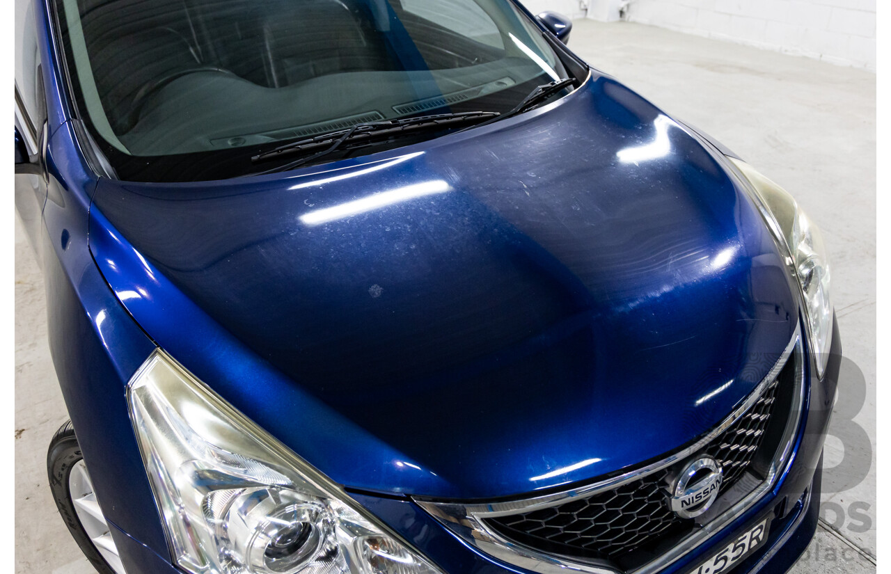 8/2015 Nissan Pulsar SSS C12 SERIES 2 5d Hatchback Deep Sapphire Metallic Turbo 1.6L