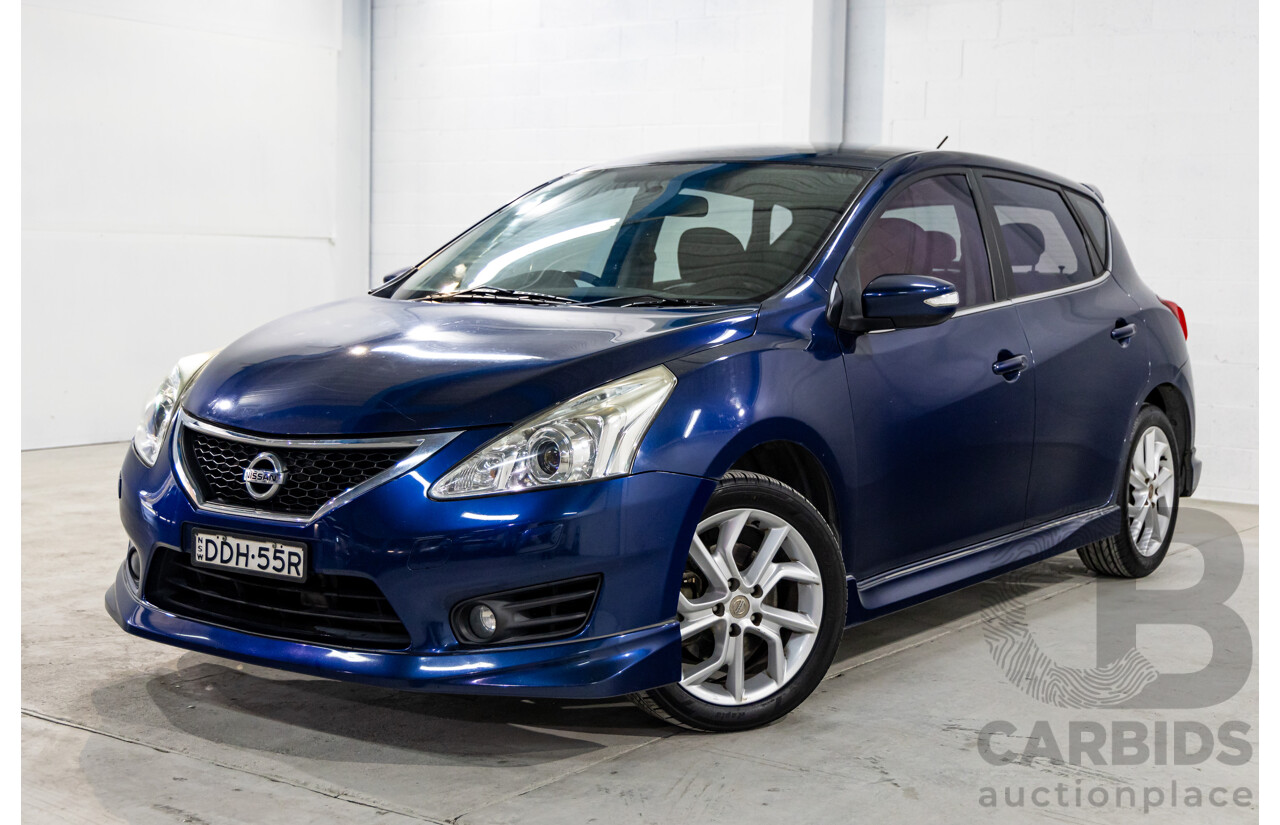 8/2015 Nissan Pulsar SSS C12 SERIES 2 5d Hatchback Deep Sapphire Metallic Turbo 1.6L
