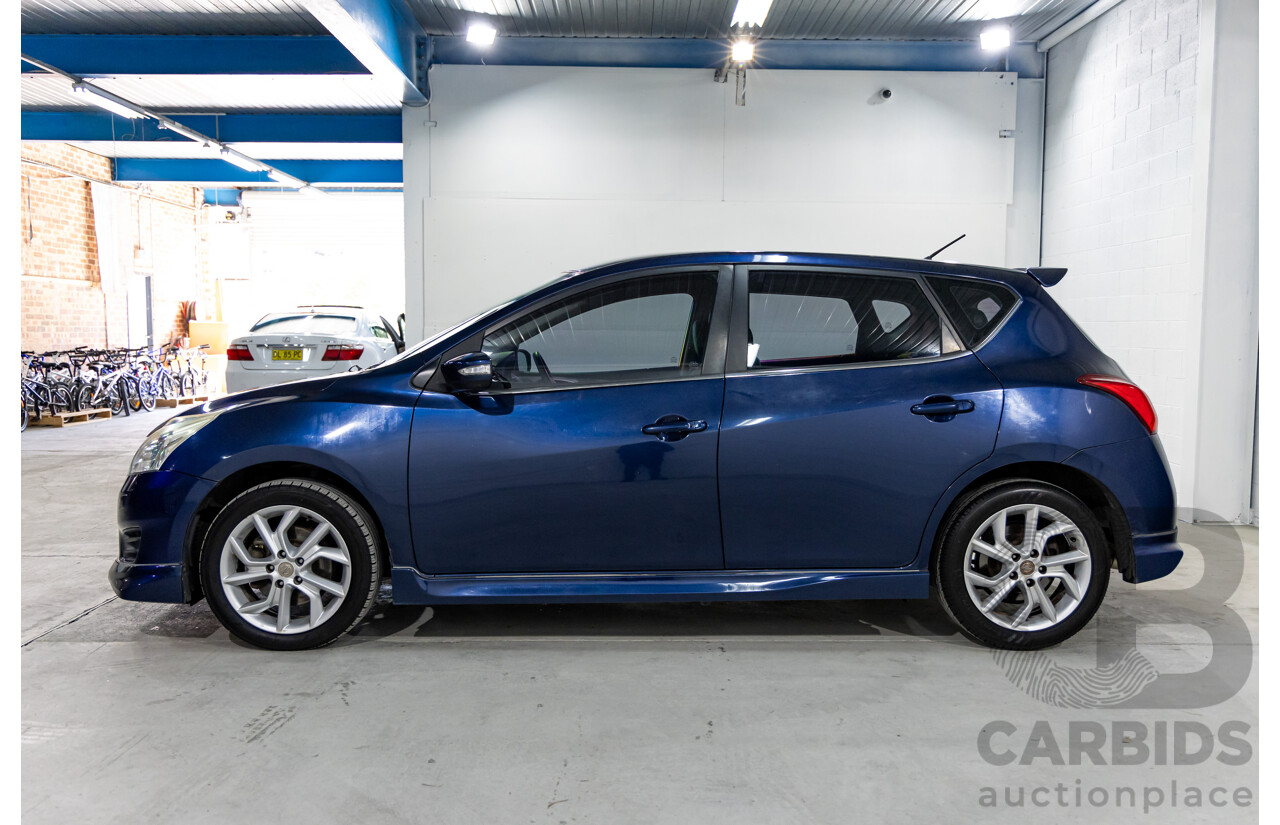 8/2015 Nissan Pulsar SSS C12 SERIES 2 5d Hatchback Deep Sapphire Metallic Turbo 1.6L
