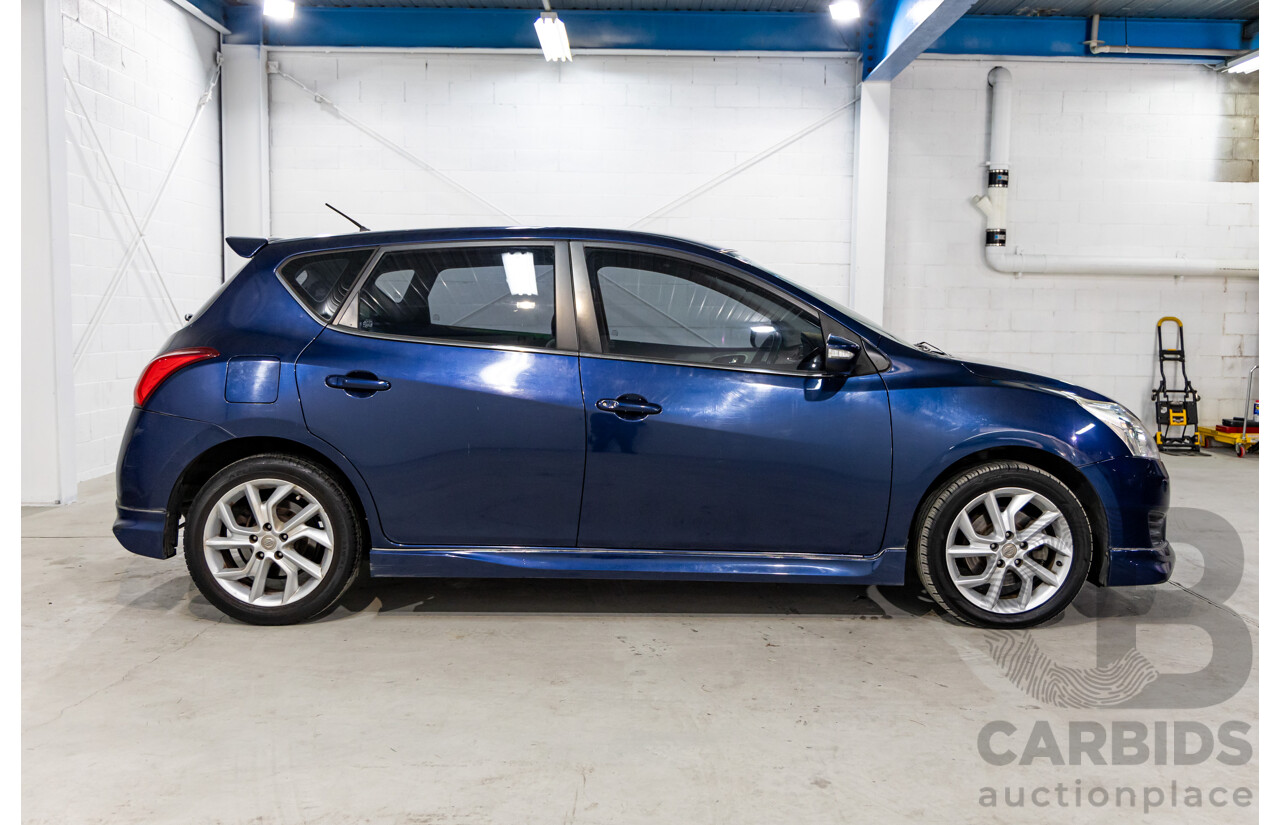 8/2015 Nissan Pulsar SSS C12 SERIES 2 5d Hatchback Deep Sapphire Metallic Turbo 1.6L