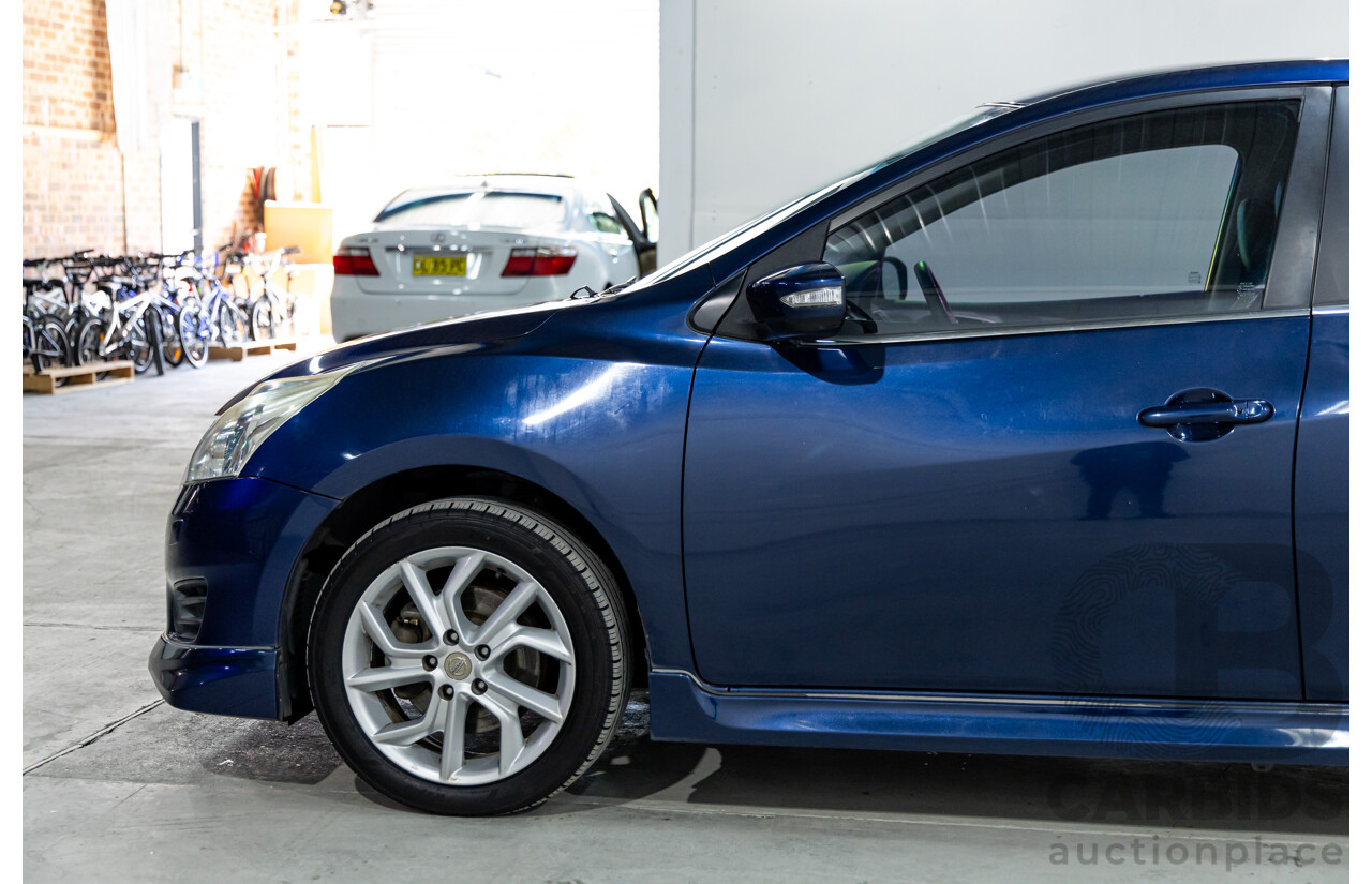 8/2015 Nissan Pulsar SSS C12 SERIES 2 5d Hatchback Deep Sapphire Metallic Turbo 1.6L