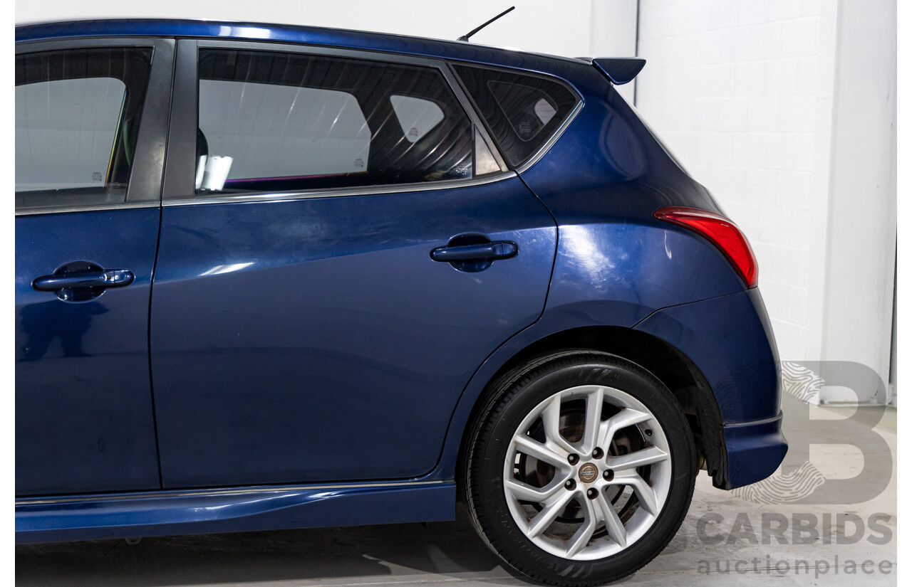 8/2015 Nissan Pulsar SSS C12 SERIES 2 5d Hatchback Deep Sapphire Metallic Turbo 1.6L