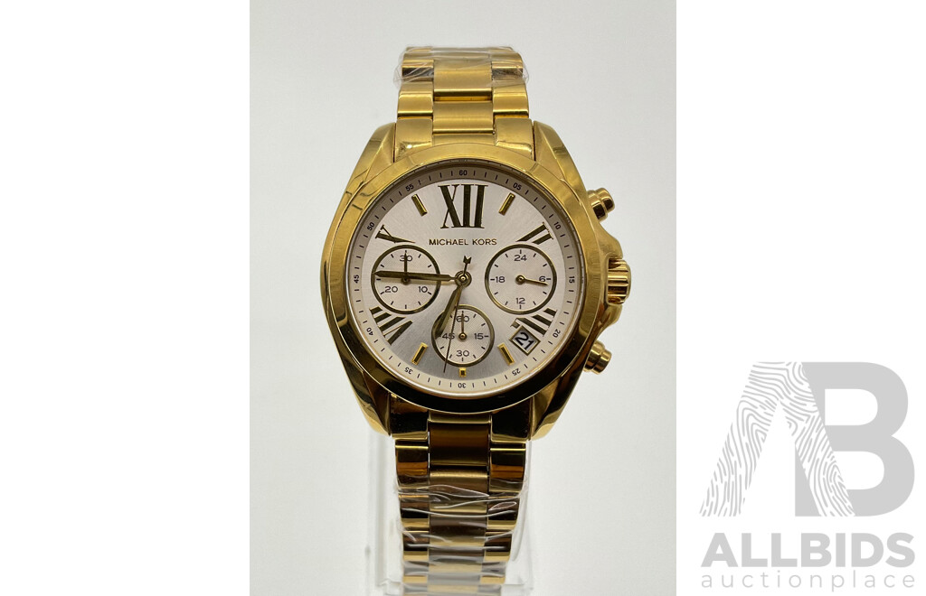 Michael Kors MK-6267 Gold Tone Ladies Watch as New with No Packaging