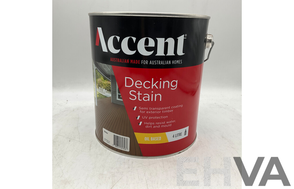 ACCENT Oil Based Decking Stain Merbau 4L