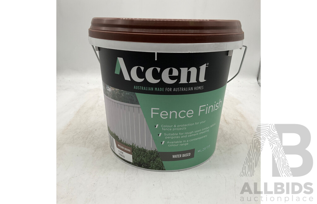 ACCENT Fence Finish Water Based Mission Brown 4L