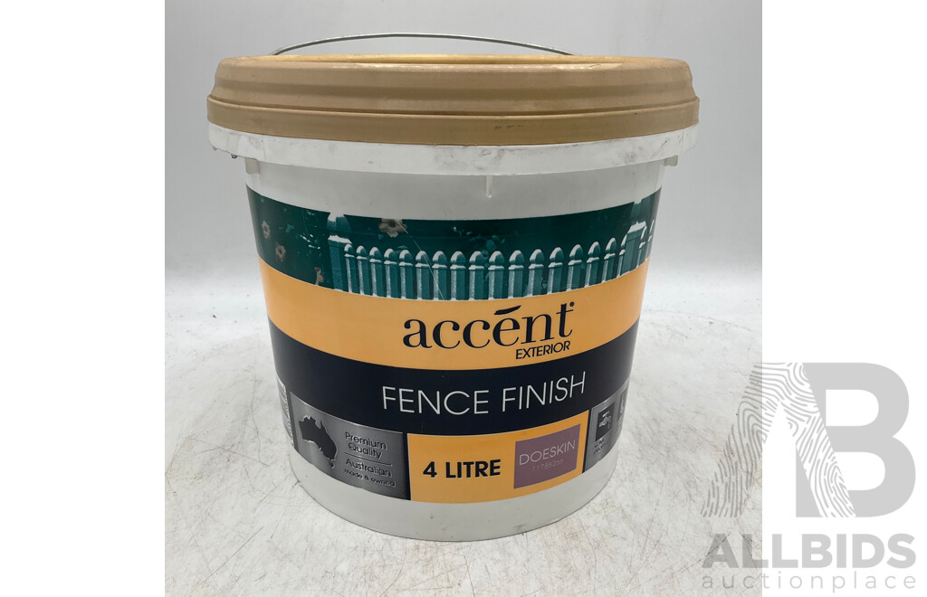 ACCENT Fence Finish Doeskin 4L