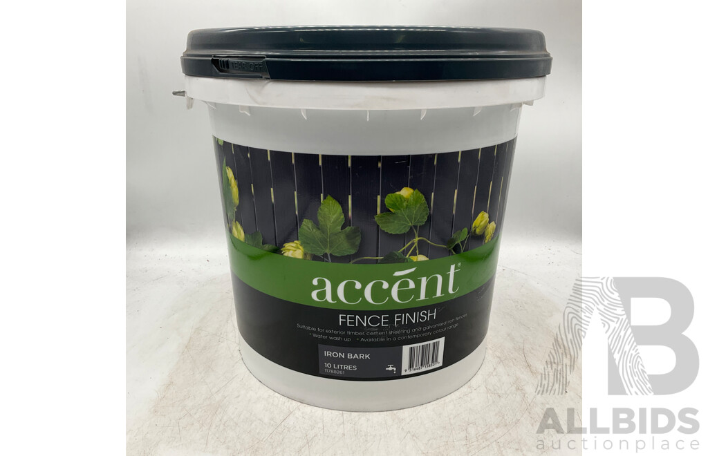 ACCENT Fence Finish Iron Bark 10L