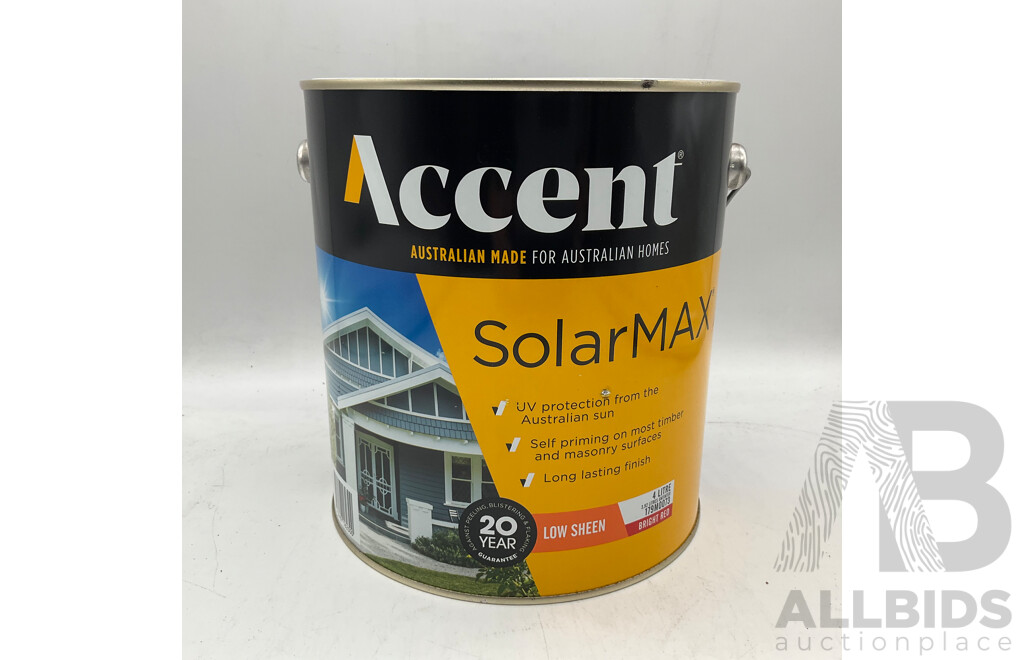 ACCENT SolarMAX Low Sheen Bright Red 4L