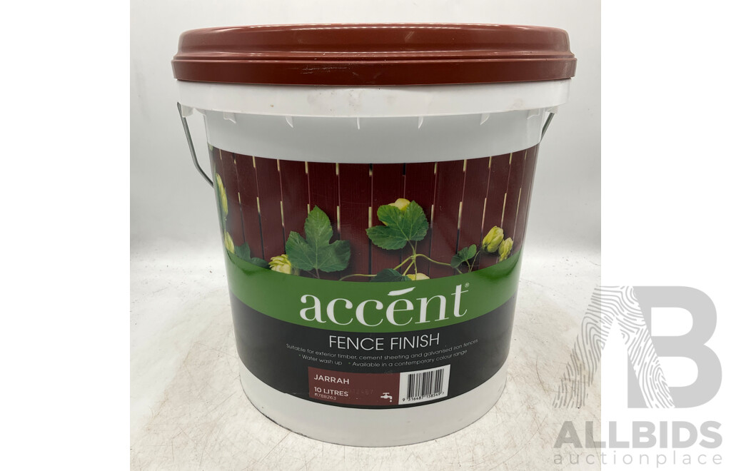 ACCENT Fence Finish Jarrah 10L