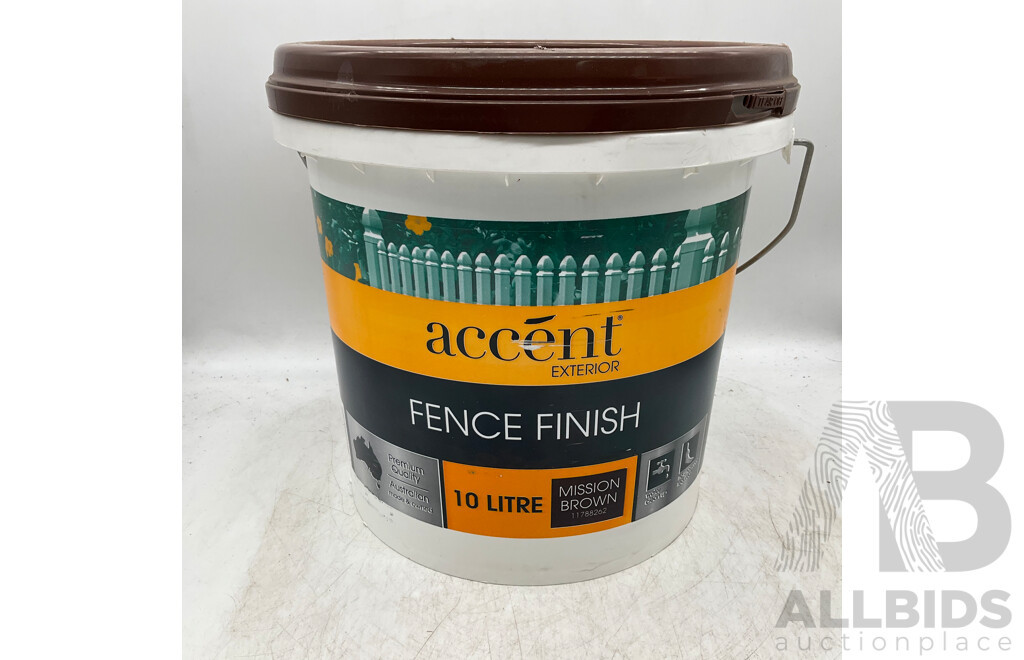 ACCENT Fence Finish Mission Brown 10L