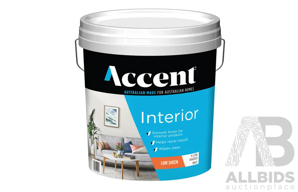 ACCENT Interior Low Sheen White 15L