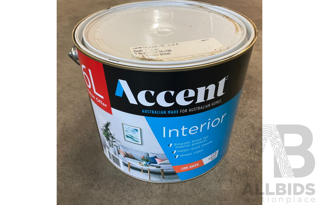 ACCENT Interior Low Sheen White 6L