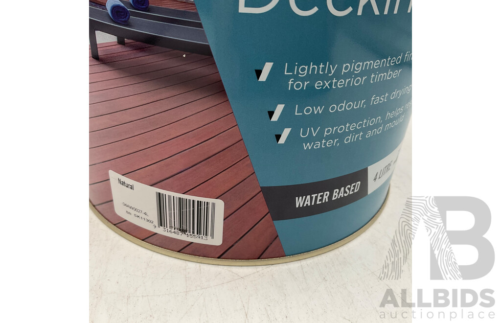 ACCENT Water Based Decking Oil Netural 4L