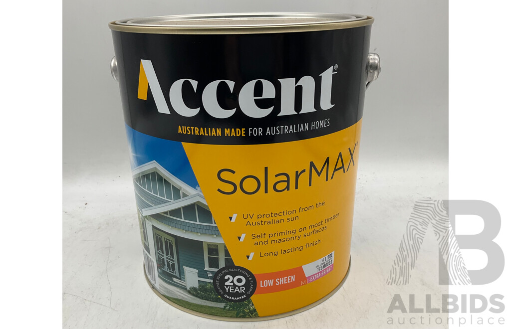 ACCENT SolarMAX Low Sheen Extra Bright 4L