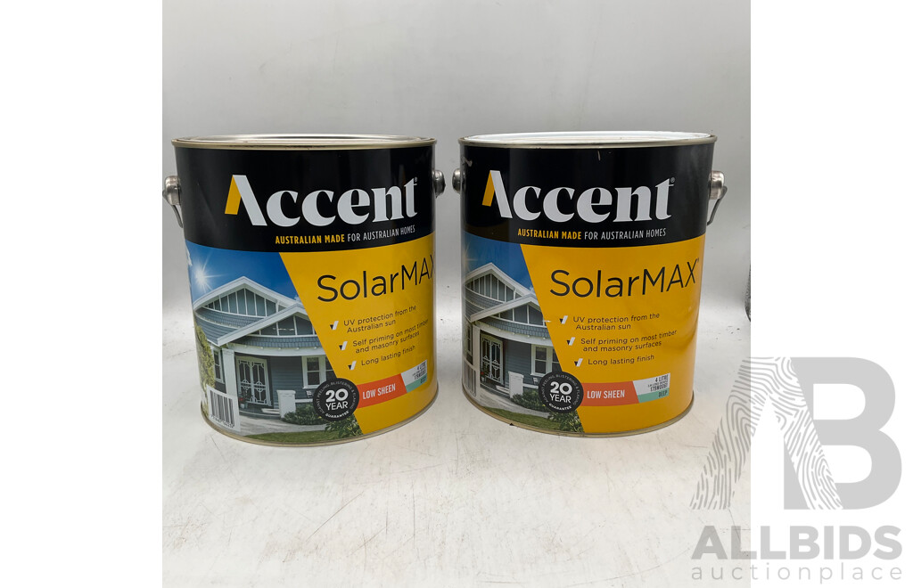 ACCENT SolarMAX Low Sheen Deep 4L - Lot of 2