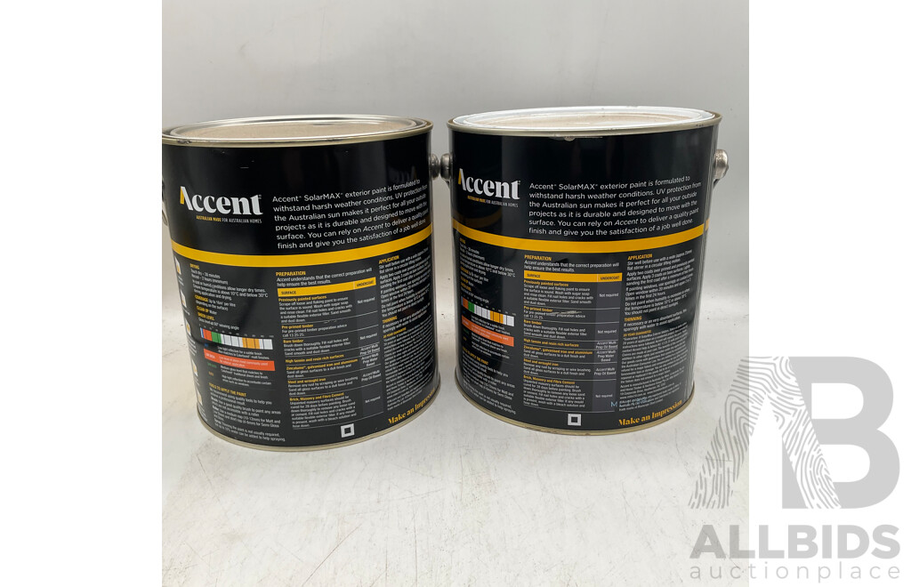 ACCENT SolarMAX Low Sheen Deep 4L - Lot of 2