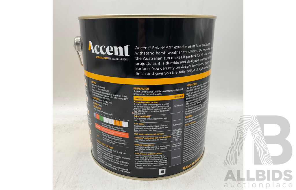 ACCENT SolarMAX Low Sheen Extra Deep 4L