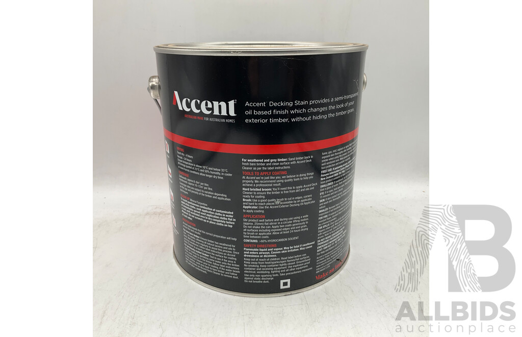 ACCENT Oil Based Decking Stain Merbau 4L