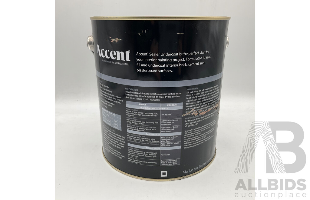 ACCENT Sealer Undercoat Water Based 4L