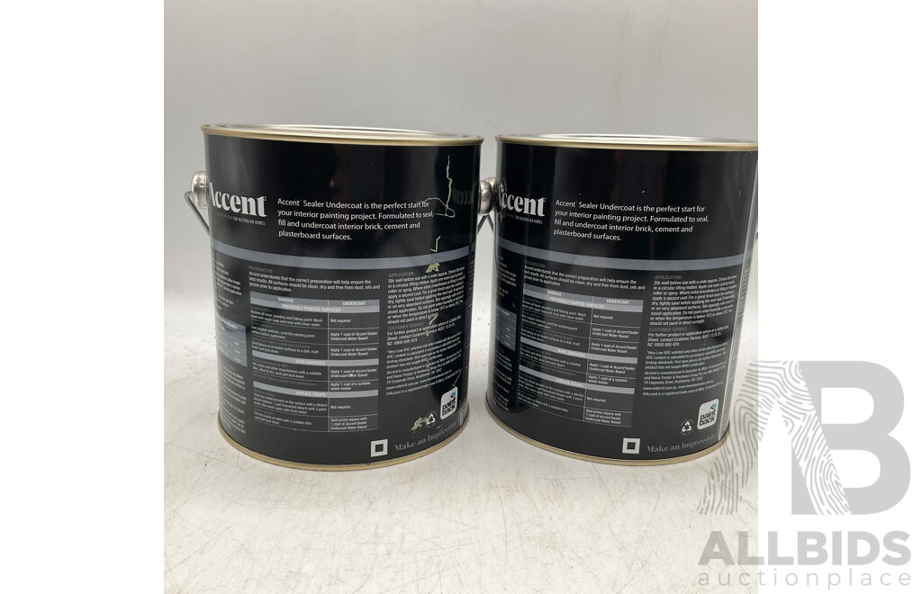 ACCENT Sealer Undercoat Water Based 2L - Lot 2