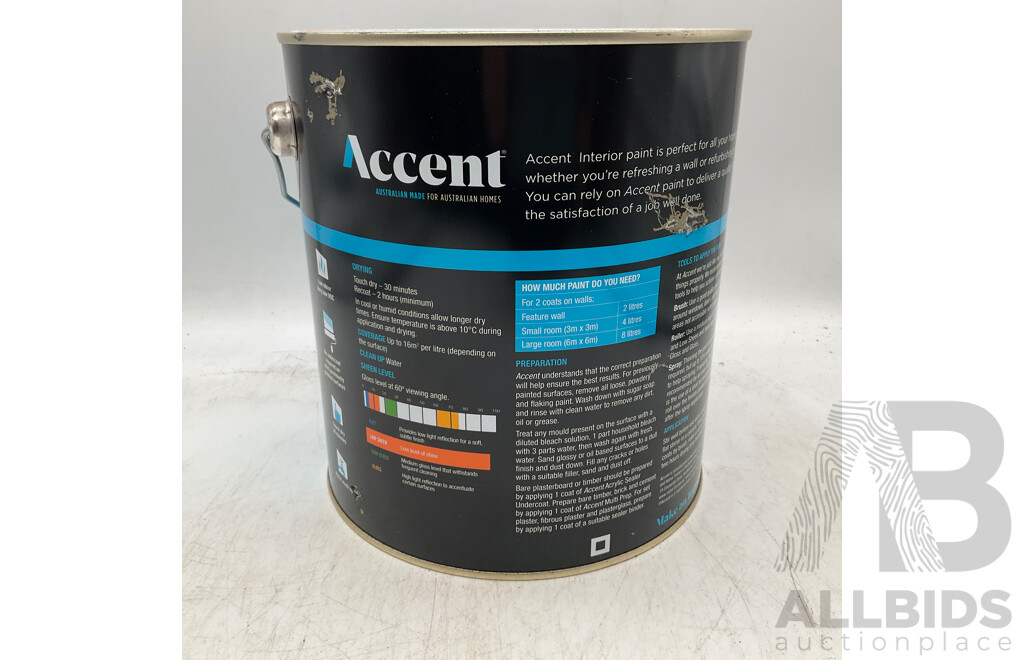 ACCENT Interior  Low Sheen Deep 4L