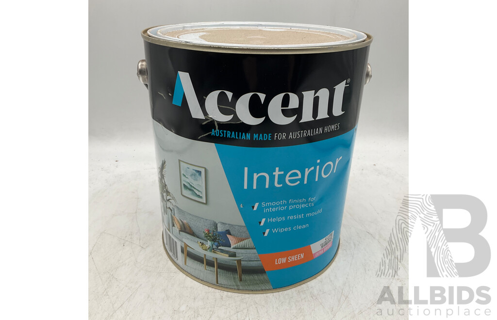 ACCENT Interior Low Sheen Extra Bright 4L