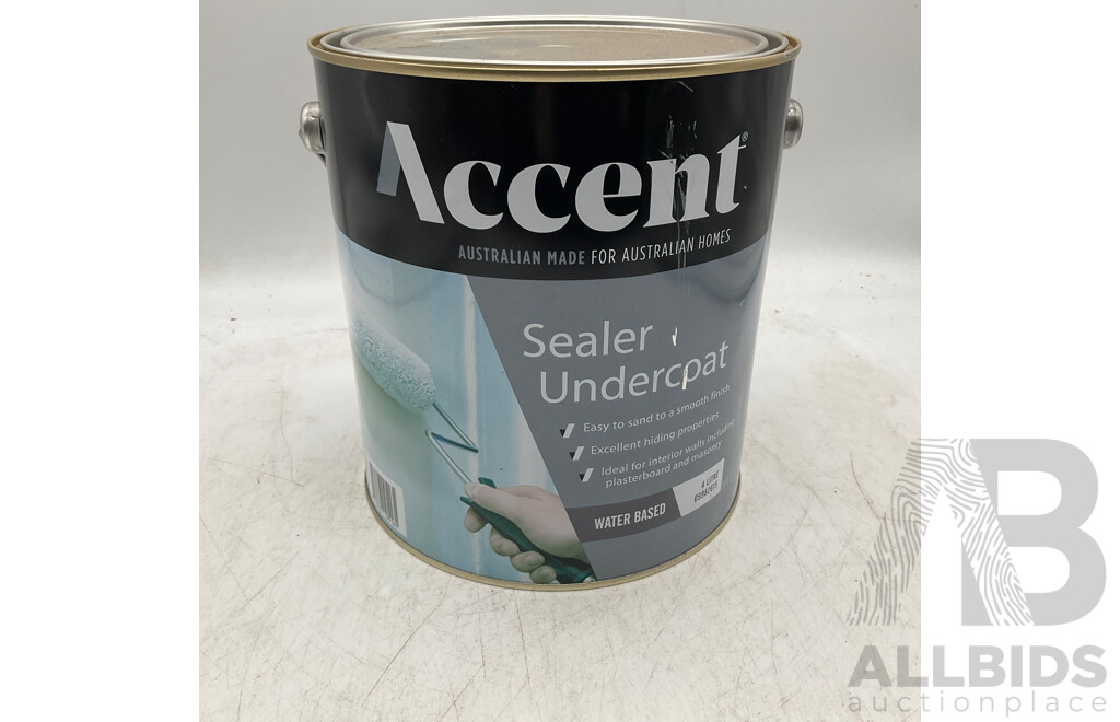 ACCENT Sealer Undercoat Water Based 4L