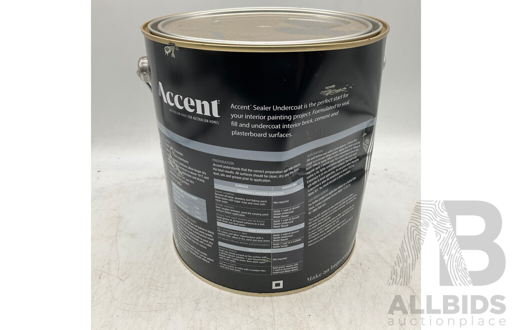 ACCENT Sealer Undercoat Water Based 4L