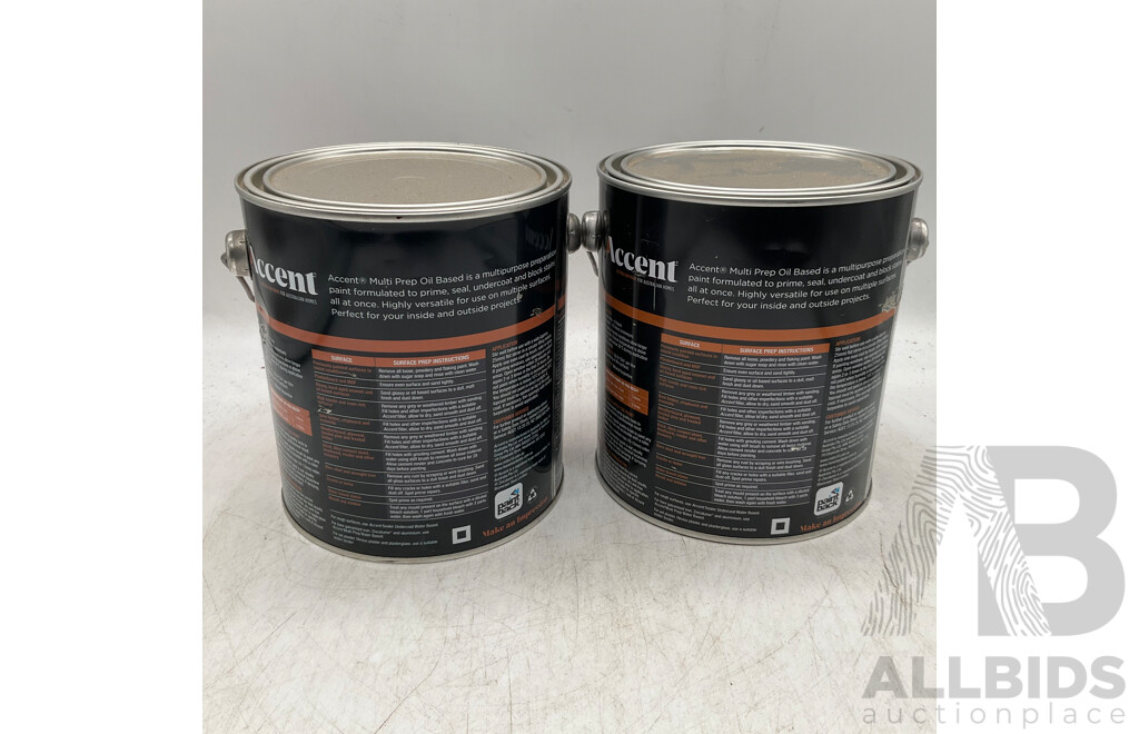 ACCENT Multi Prep Oil Based 2L - Lot of 2