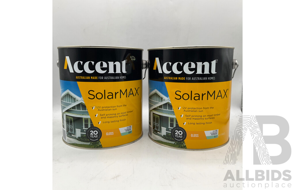 ACCENT Solar MAX Gloss Deep 4L - Lot of 2