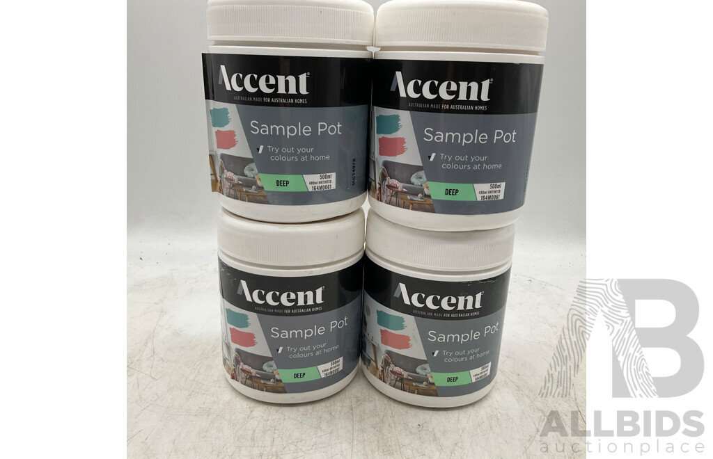 ACCENT Simple Pot Deep 500ml  - Lot of 4