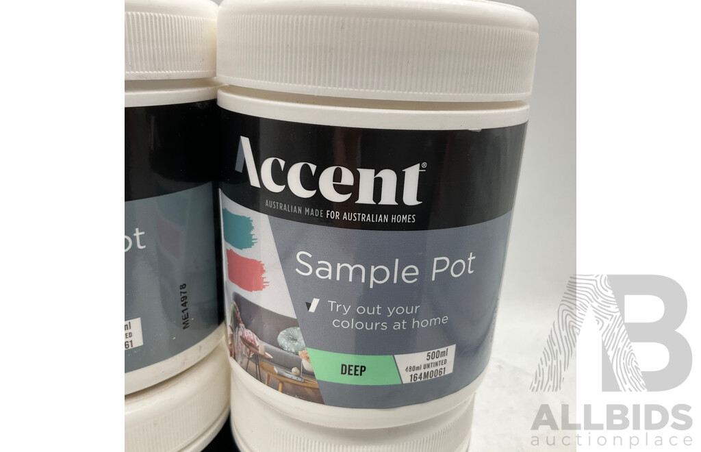 ACCENT Simple Pot Deep 500ml  - Lot of 4