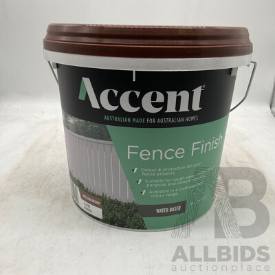 ACCENT Fence Finish Water Based Mission Brown 4L