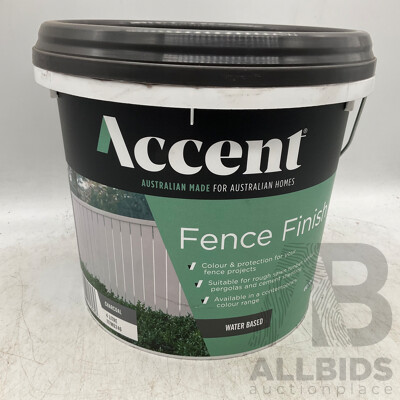 ACCENT Fence Finish Water Based Charcoal 4L