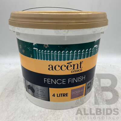 ACCENT Fence Finish Doeskin 4L