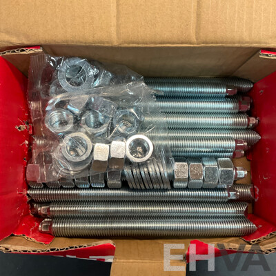 HILTI HAS-U 5.8M 16x190 Anchor Rod X 56PCS & HIT-HY 200-R V3 Adhesive Anchor 500ml X4