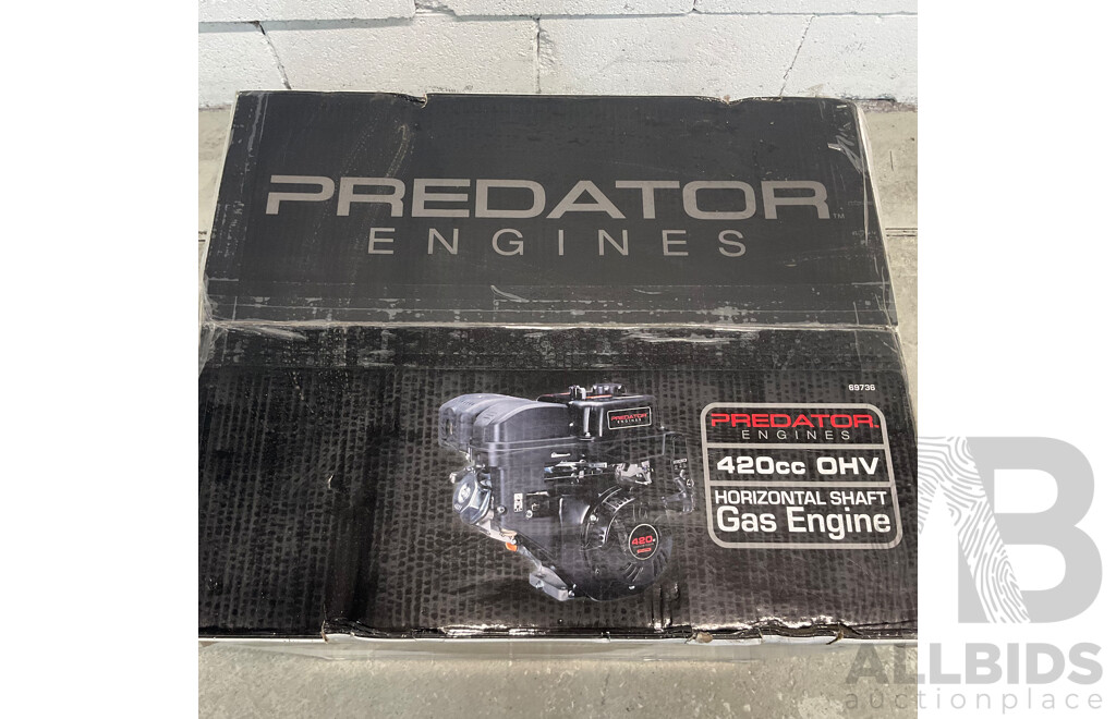 Predator Engine 420cc OHV Horizontal Shaft Gas Engine