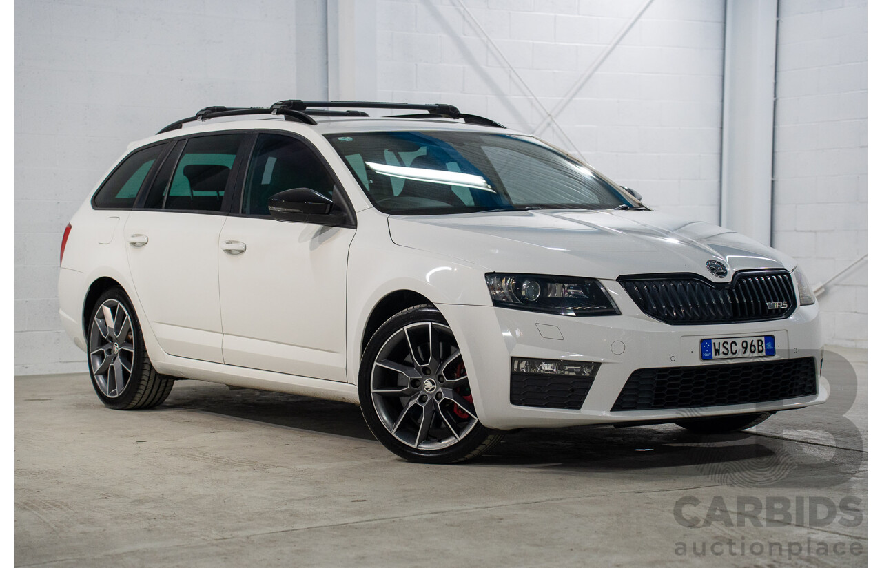 1/2014 Skoda Octavia RS 162 TSI NE MY15 4d Wagon White Turbo 2.0L