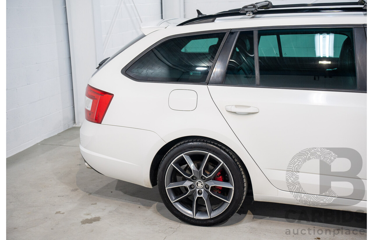1/2014 Skoda Octavia RS 162 TSI NE MY15 4d Wagon White Turbo 2.0L