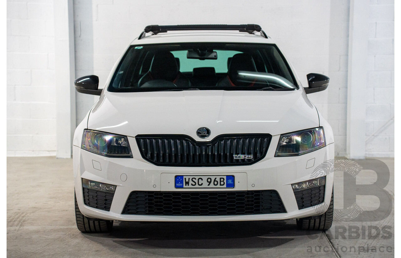 1/2014 Skoda Octavia RS 162 TSI NE MY15 4d Wagon White Turbo 2.0L