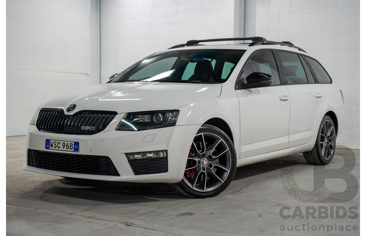 1/2014 Skoda Octavia RS 162 TSI NE MY15 4d Wagon White Turbo 2.0L
