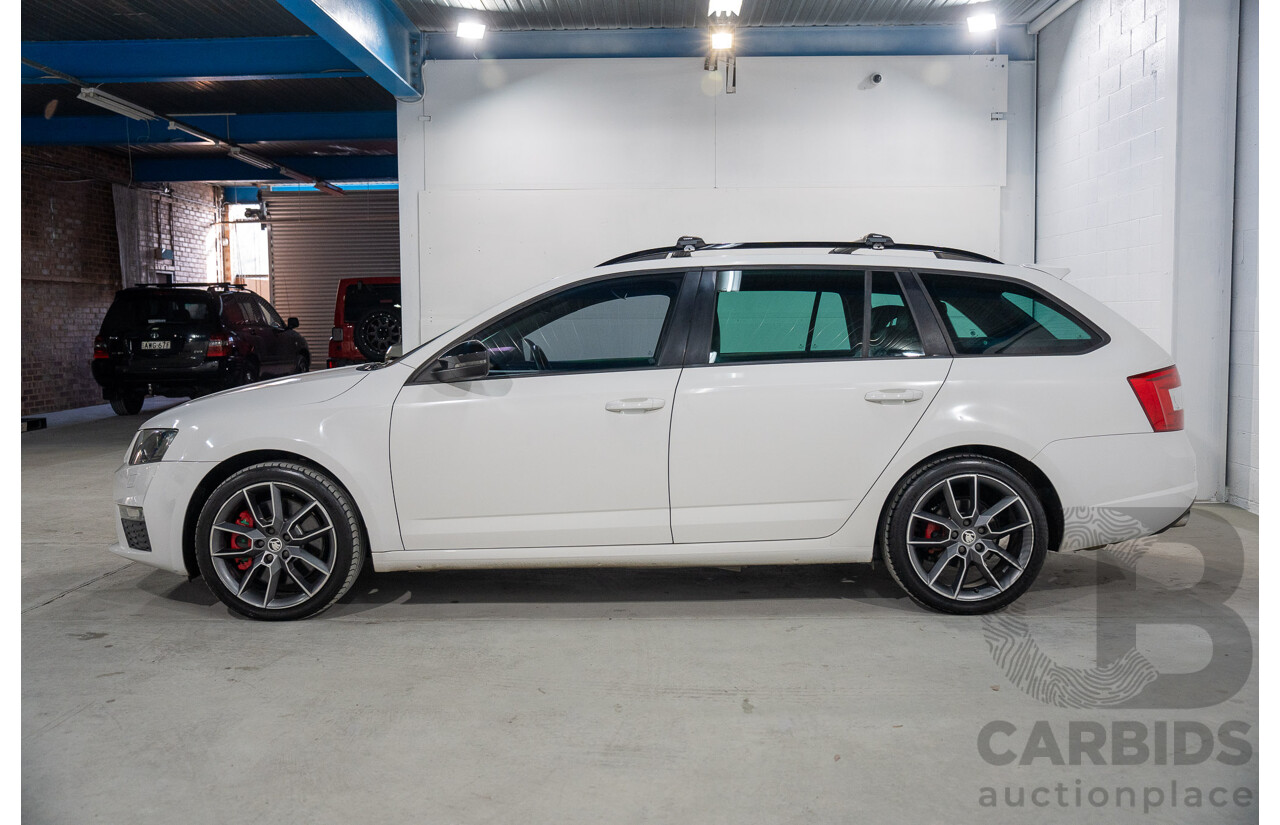 1/2014 Skoda Octavia RS 162 TSI NE MY15 4d Wagon White Turbo 2.0L