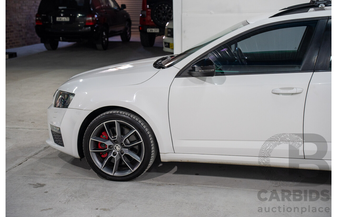 1/2014 Skoda Octavia RS 162 TSI NE MY15 4d Wagon White Turbo 2.0L