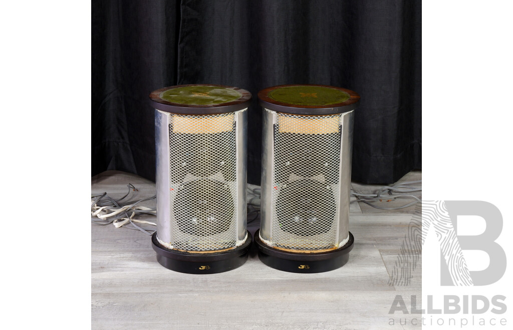 Pair of Vintage JR Model 149 Cylinder Speakers