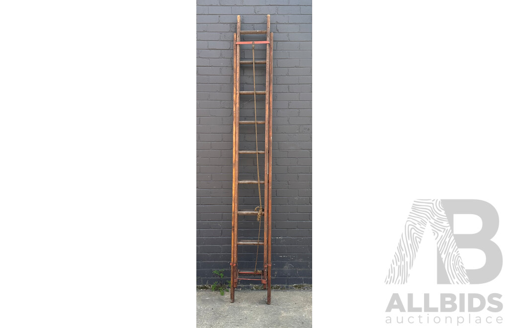 Vintage Timber Extension Ladder